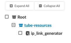 Resource Generator tree