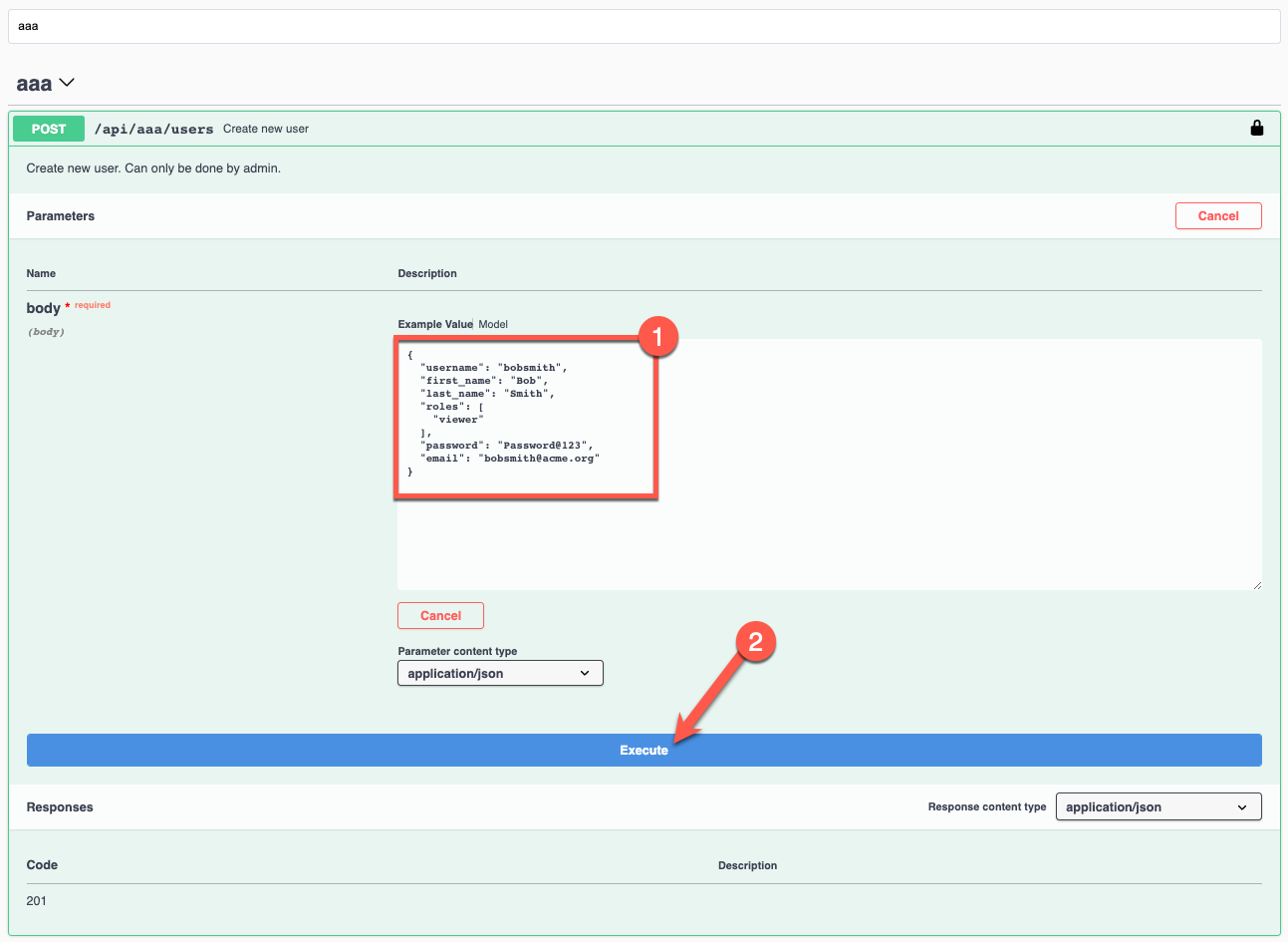 api swagger user creation 3