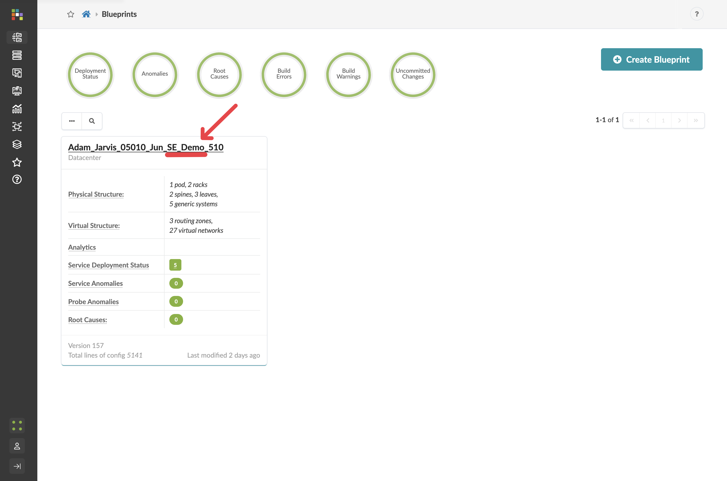 Blueprint Dashboard