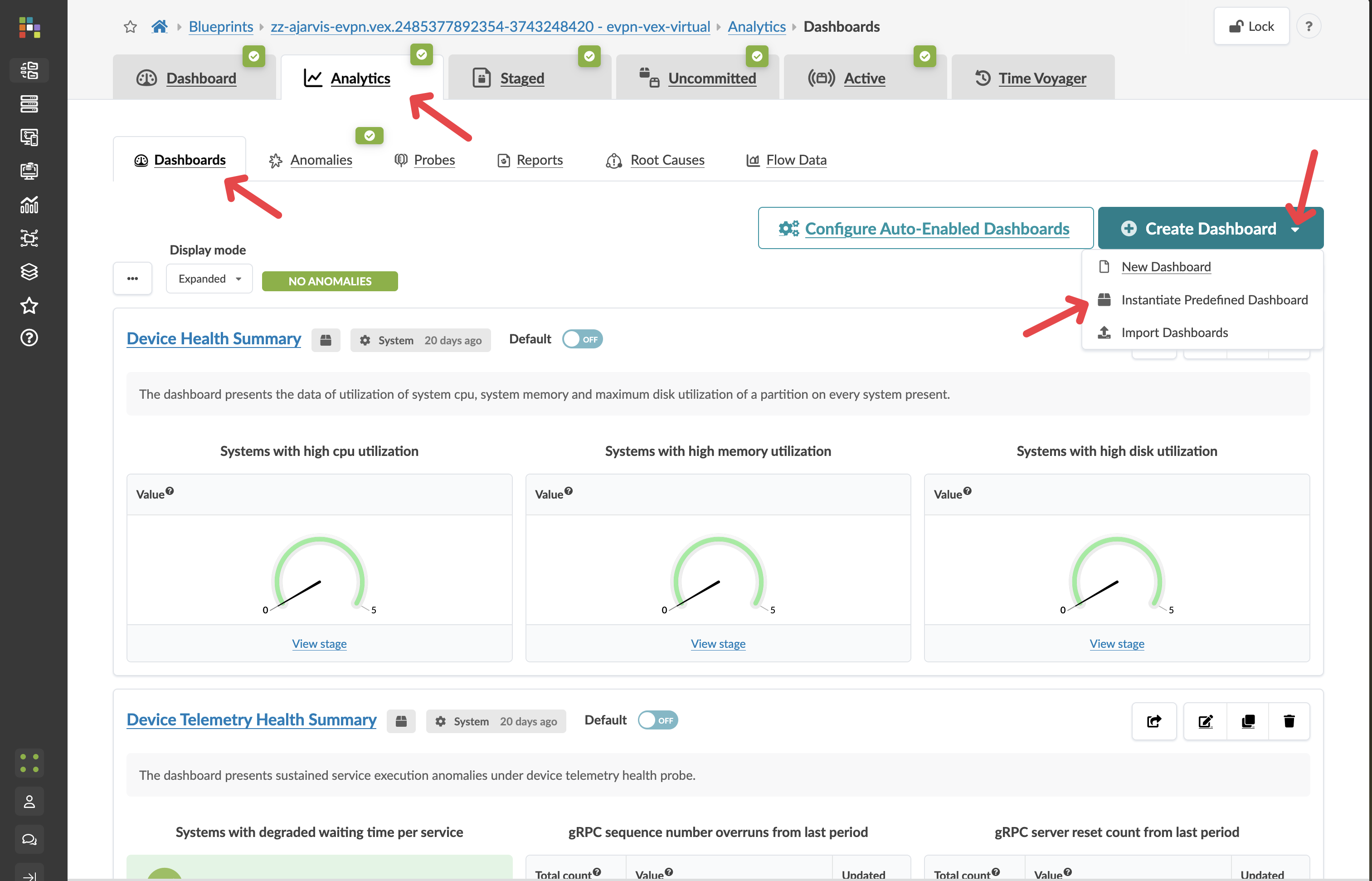 Blueprint Dashboard