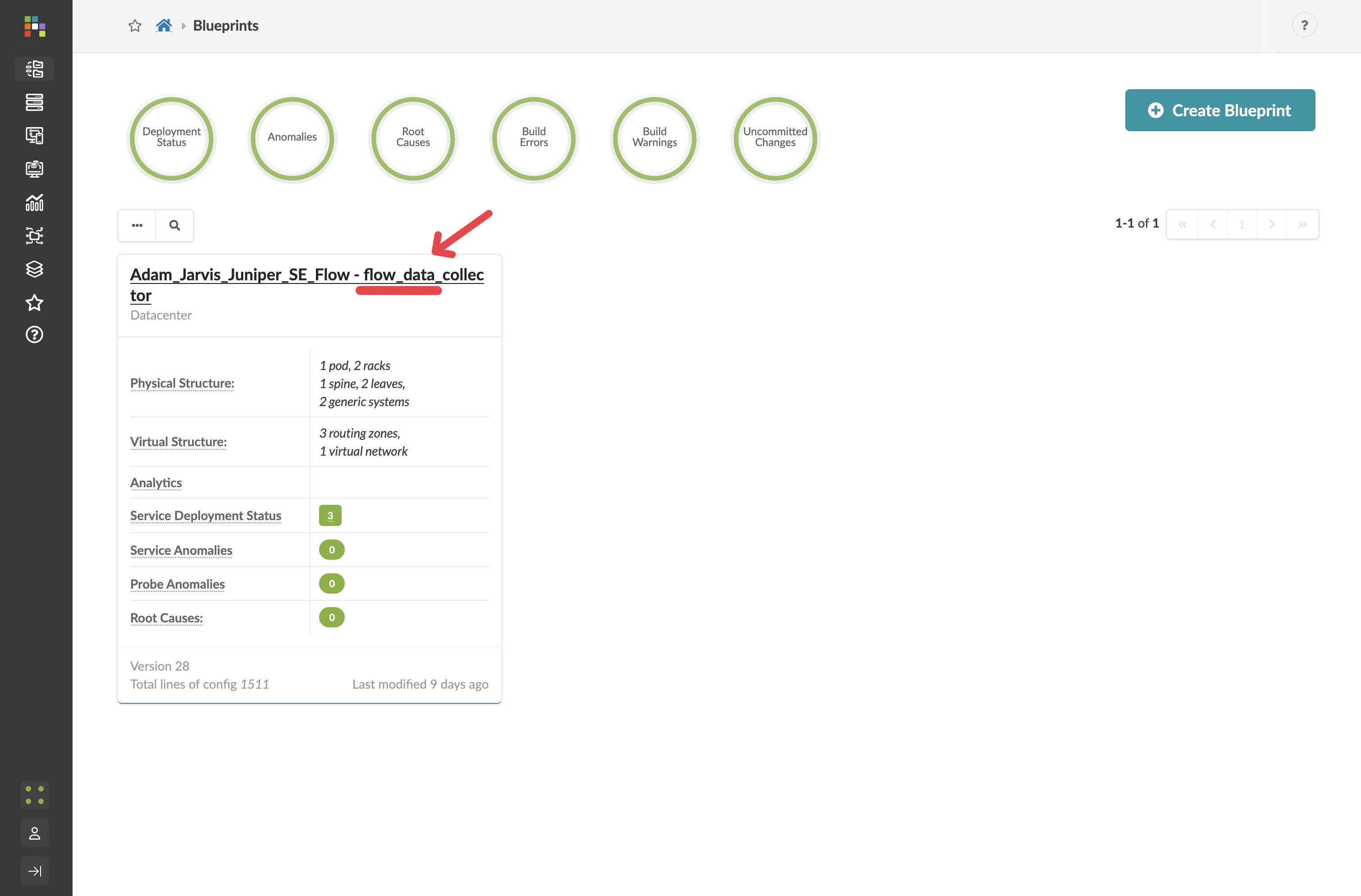 Blueprint Dashboard