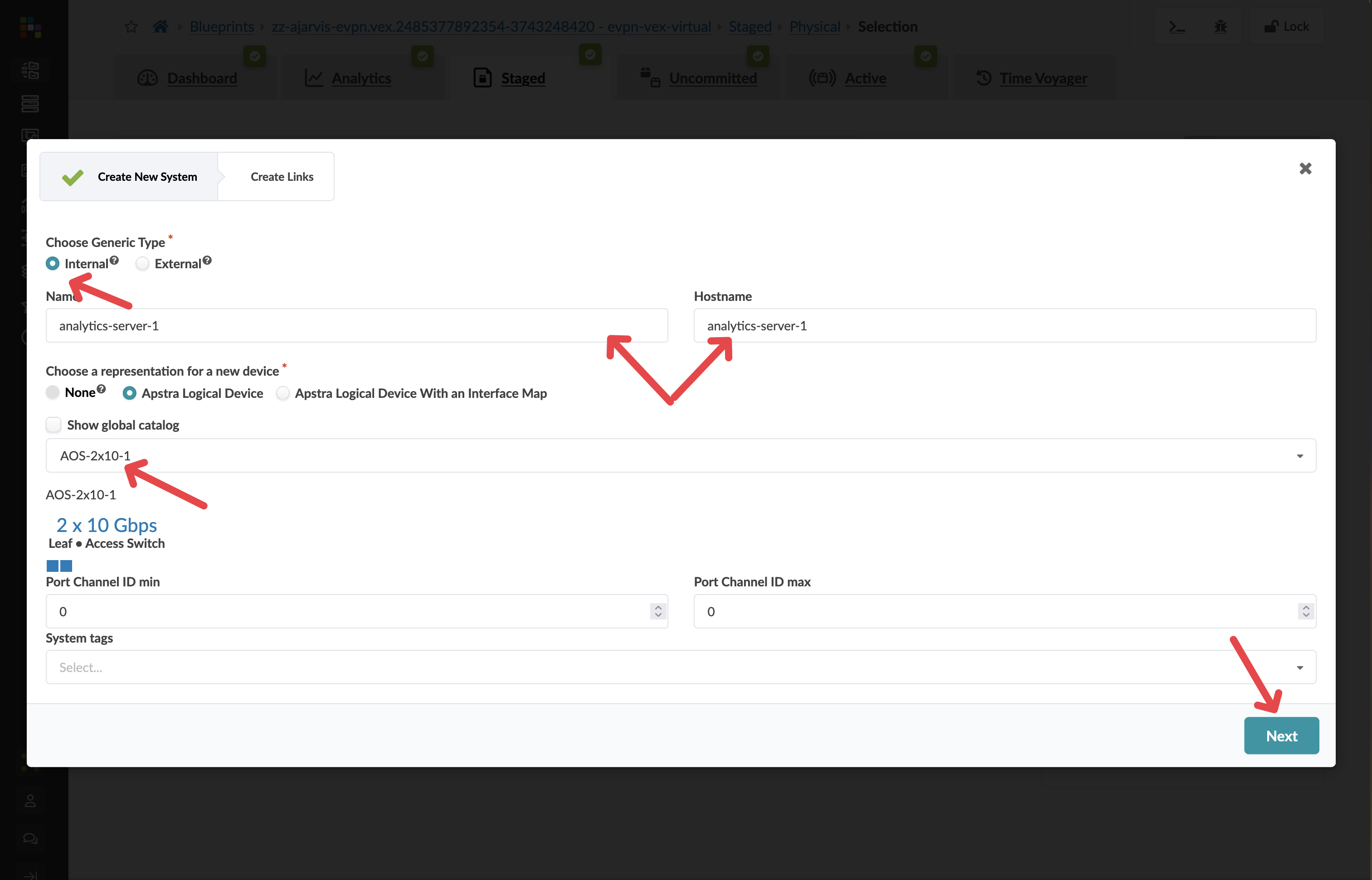 Generic system details form