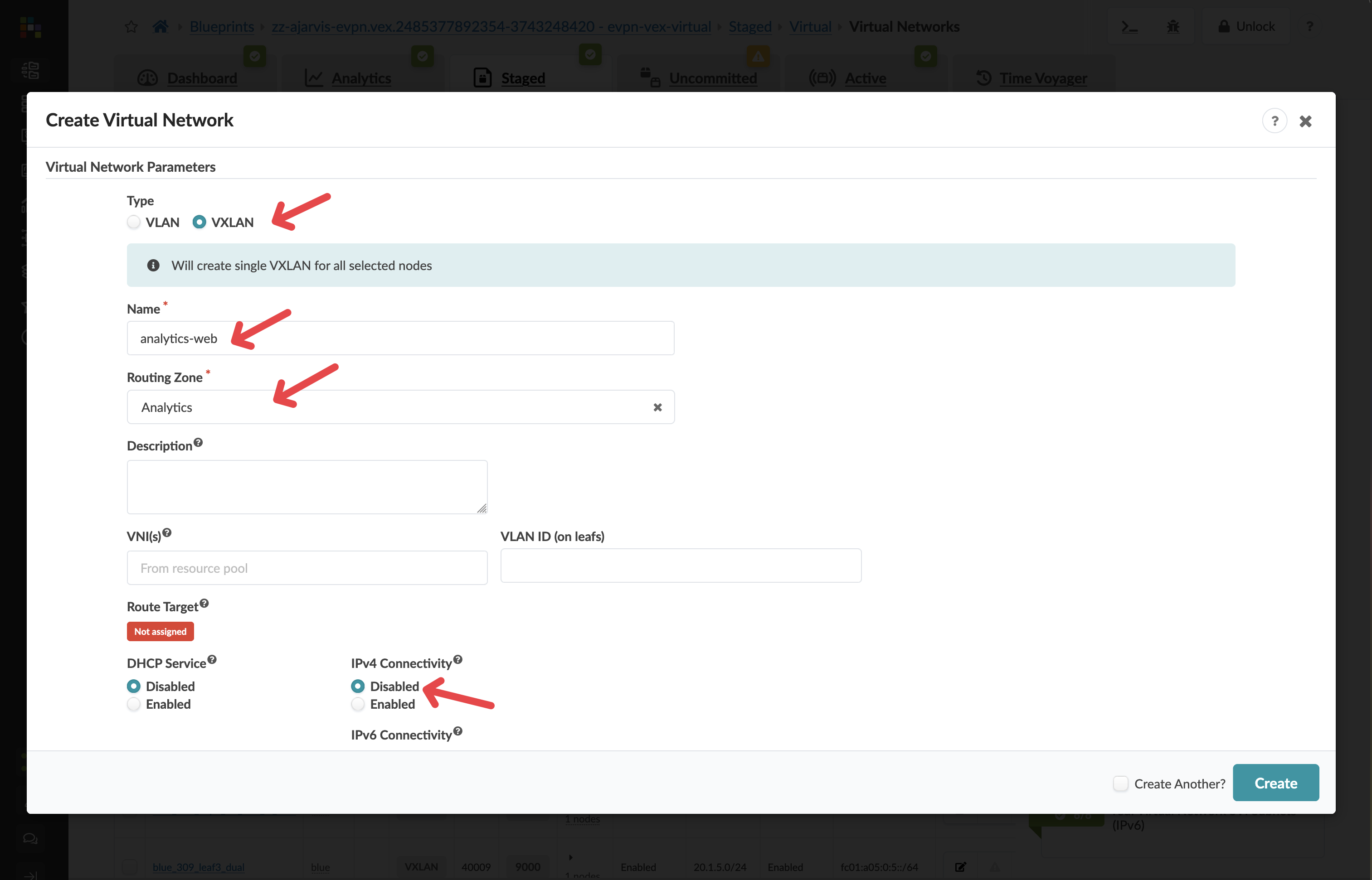 Web tier network configuration