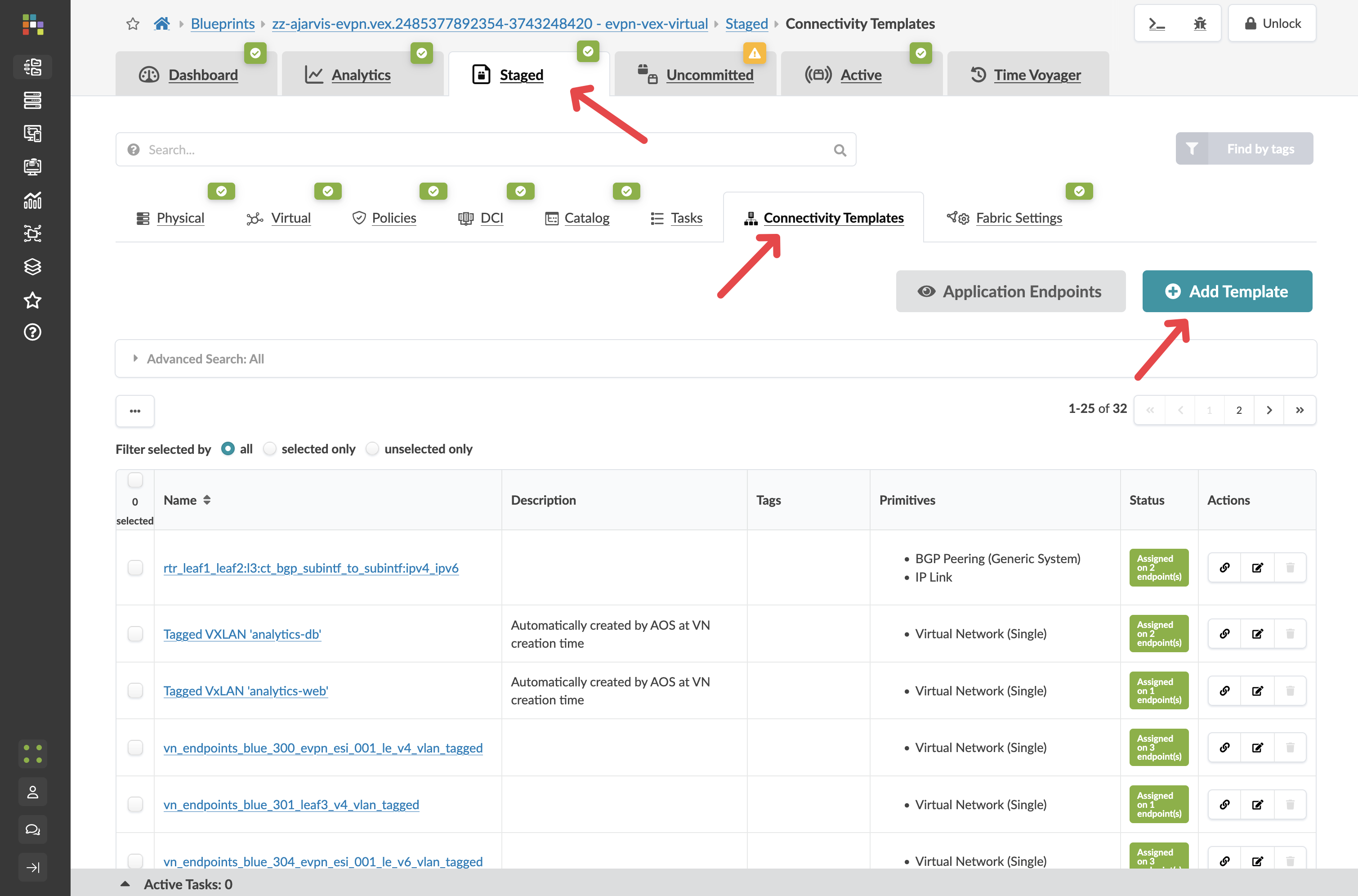 New template name entry