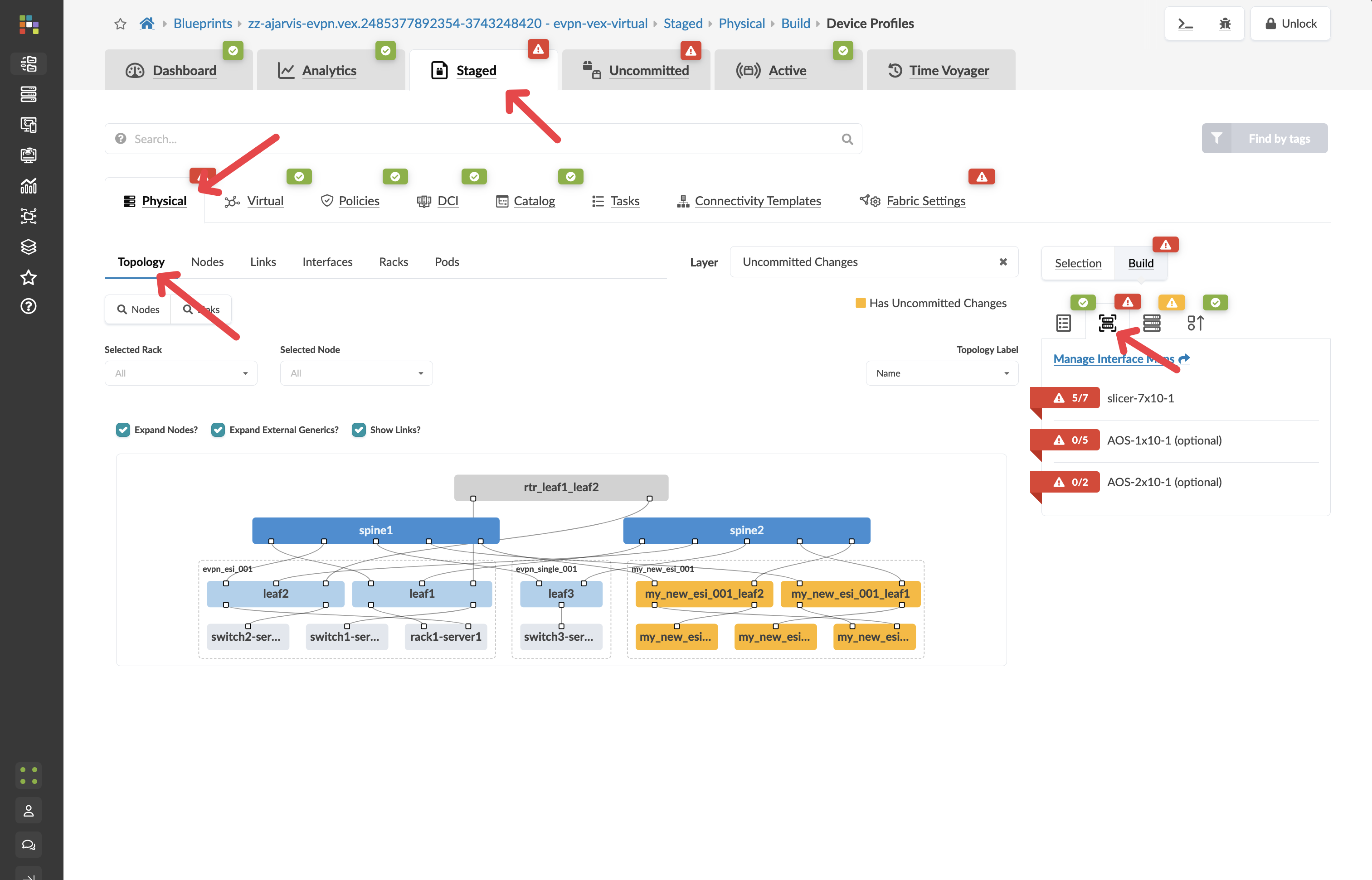 New rack now visible in the topology view