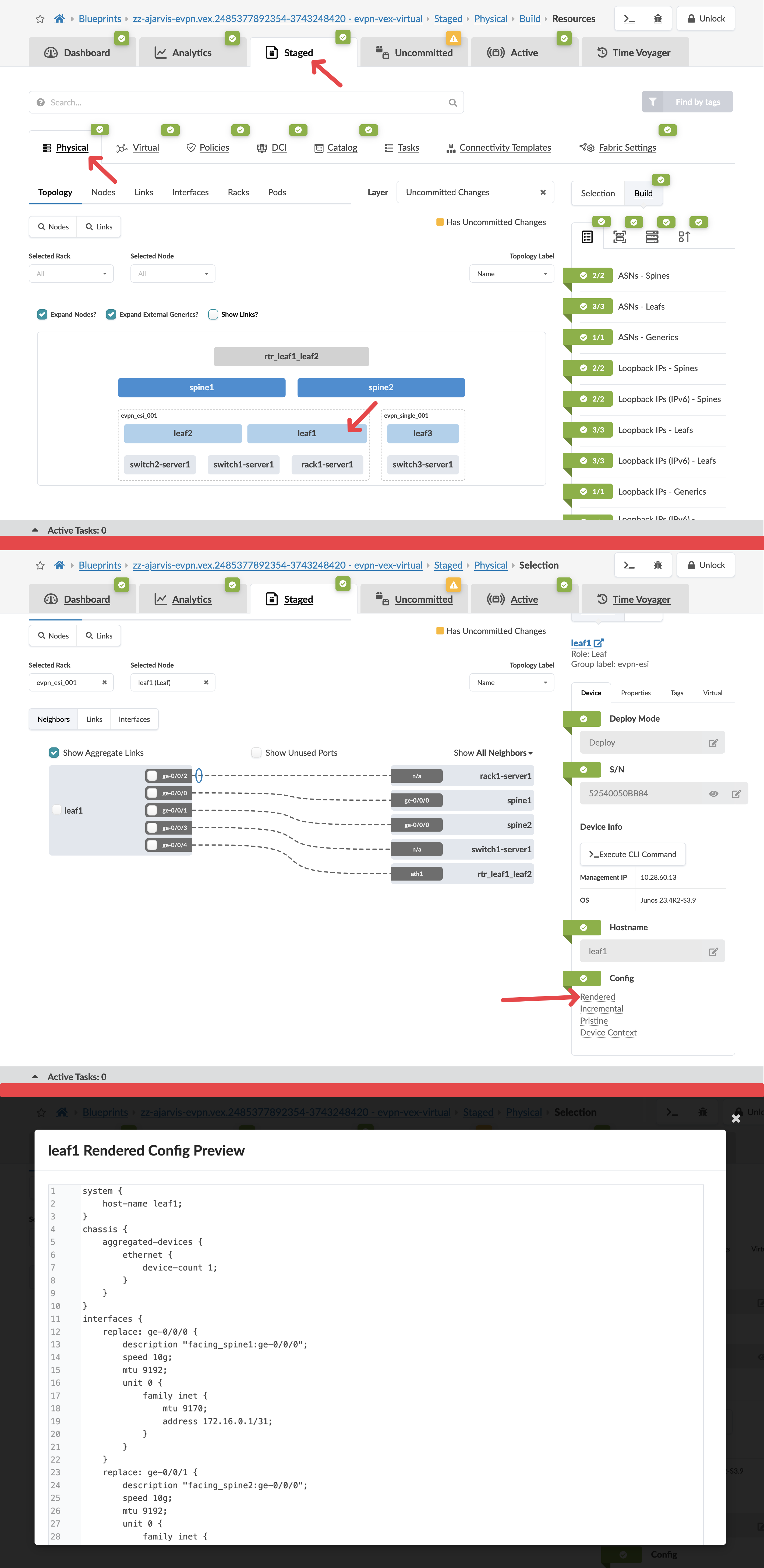 Rendered Configuration Tab