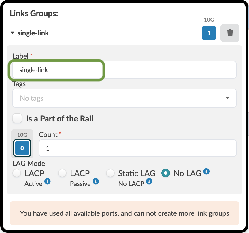 Single server link 2